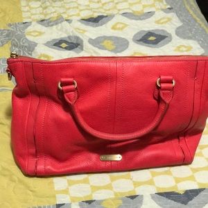 T Tahari coral top handle bag